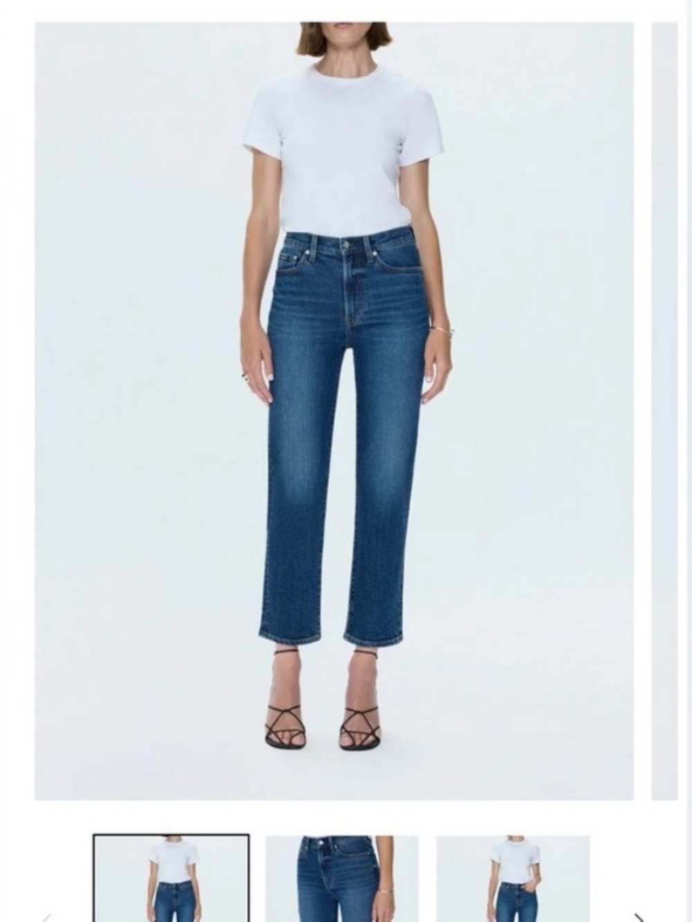 pistola Straight-Leg Jeans in Blue Denim
